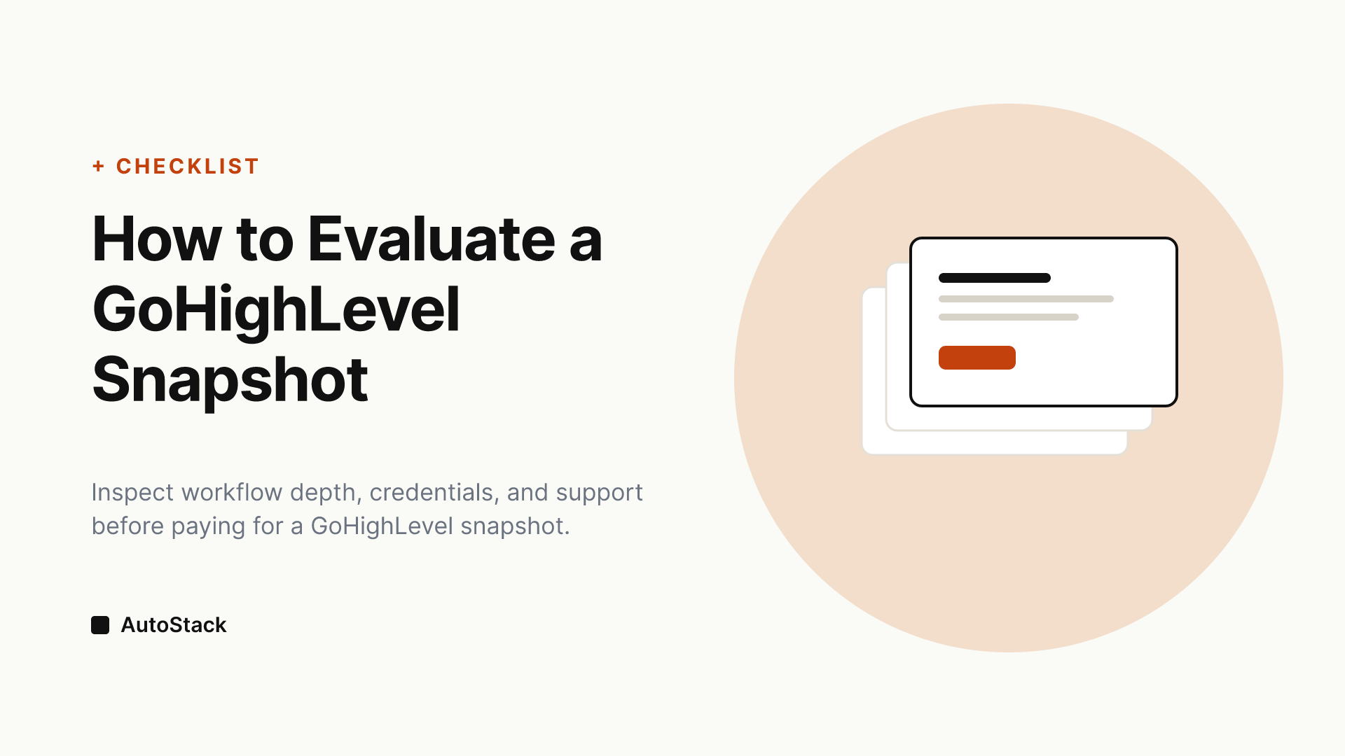 Evaluating GoHighLevel Snapshots: A Buyer's Checklist Before You Commit