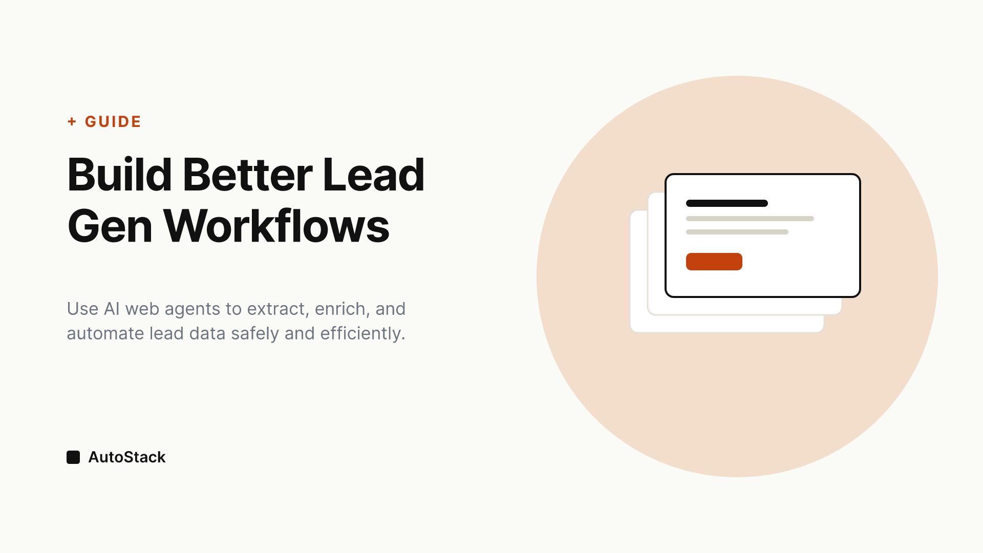 Lead Generation Automation Workflows with AI Web Agents for Data Extraction
