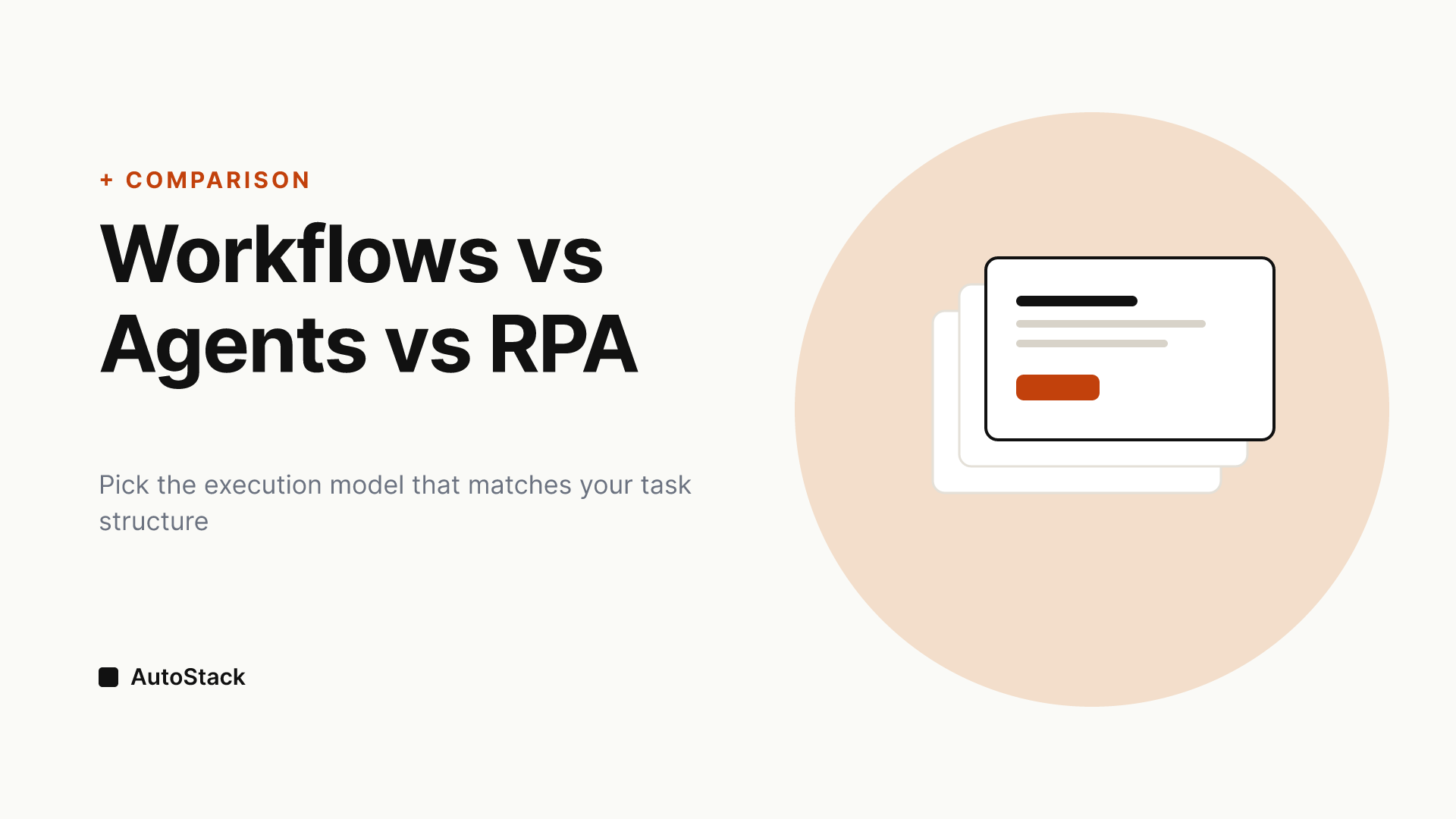 Comparing Automation Execution Models: Workflow Engines, AI Agents, and RPA