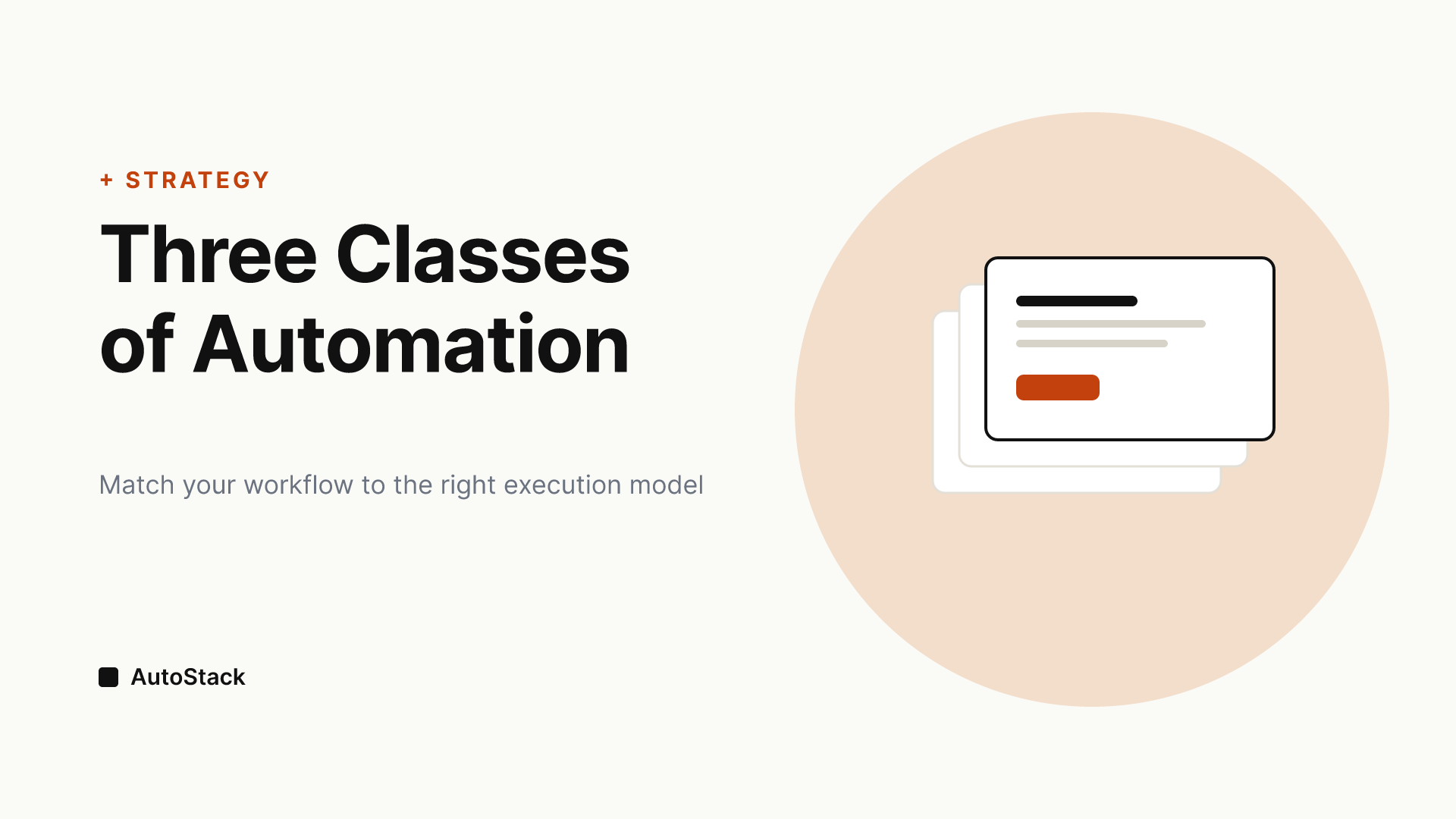 Three Classes of Workflow Automation: Integration, Operations, and Agents